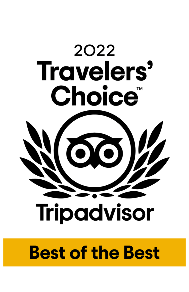 2022 Travelers' Choice Trip advisor Best of the Best Award